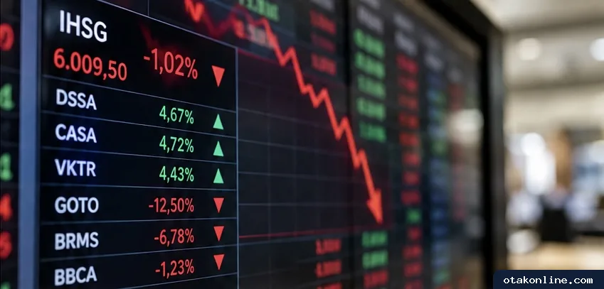 IHSG Melemah 1,02%, Simak Saham Penggerak dan Berita Emiten