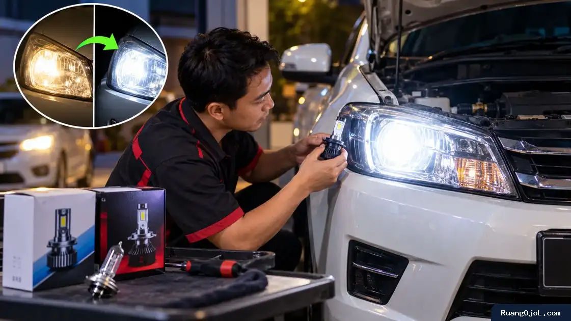 Cara Upgrade Lampu LED Mobil Bekas agar Lebih Terang dan Awet