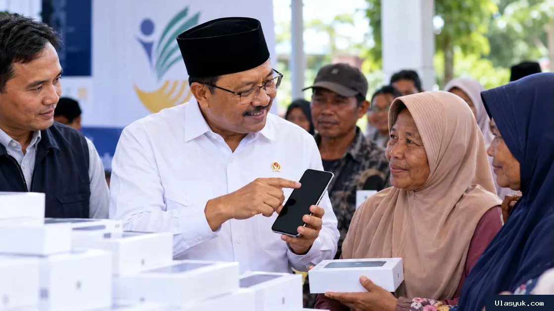 Bansos HP Gratis Tak untuk Semua, Gus Ipul Prioritaskan Warga yang Belum Punya