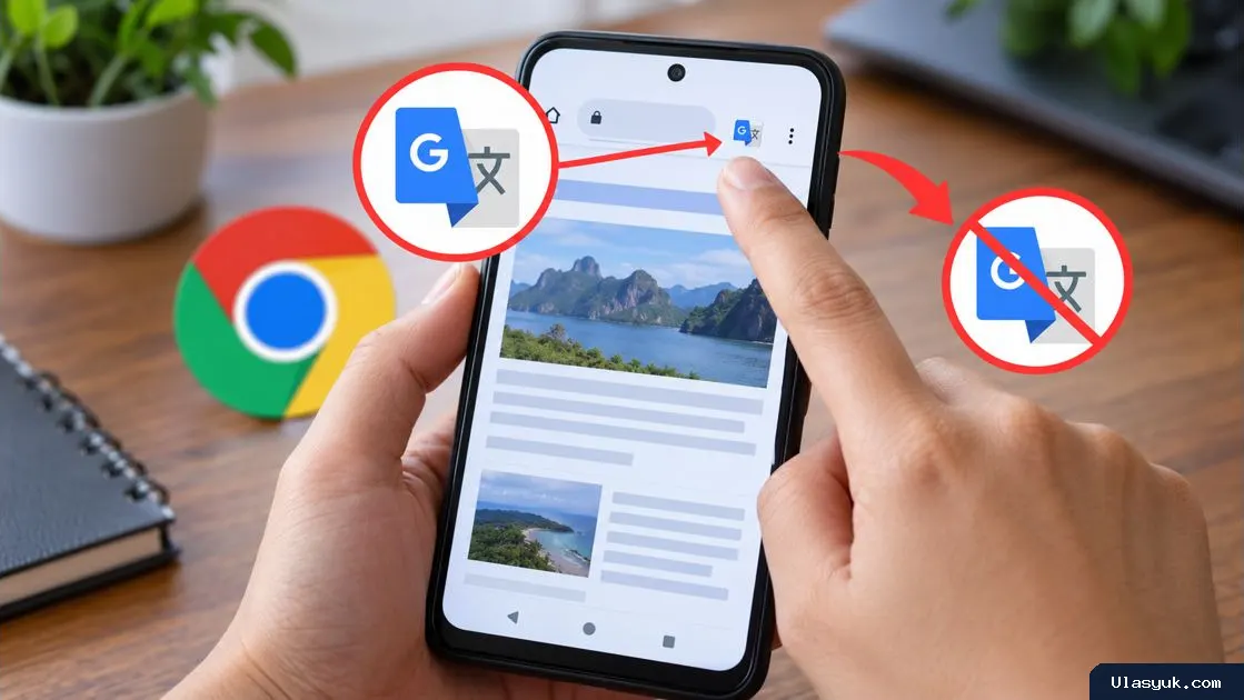 Cara Menampilkan Ikon Google Terjemahan di Chrome Android