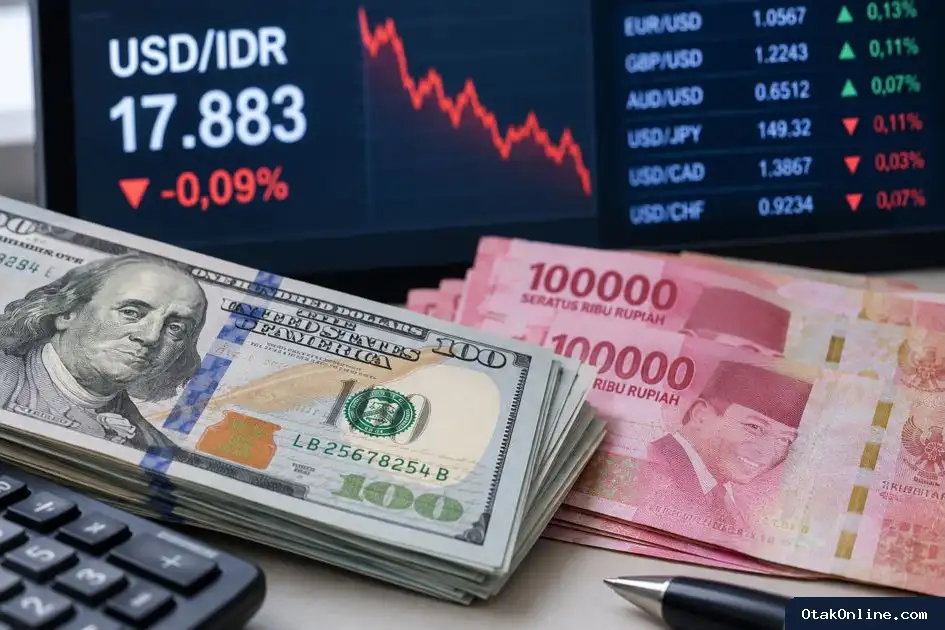 Dolar AS Melemah ke Rp17.883, Rupiah Menguat Tipis pada 12 Oktober 2026