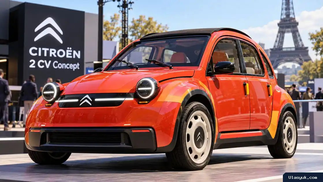 Citroën 2 CV Concept, Mobil Listrik Retro Dibanderol Rp280 Jutaan