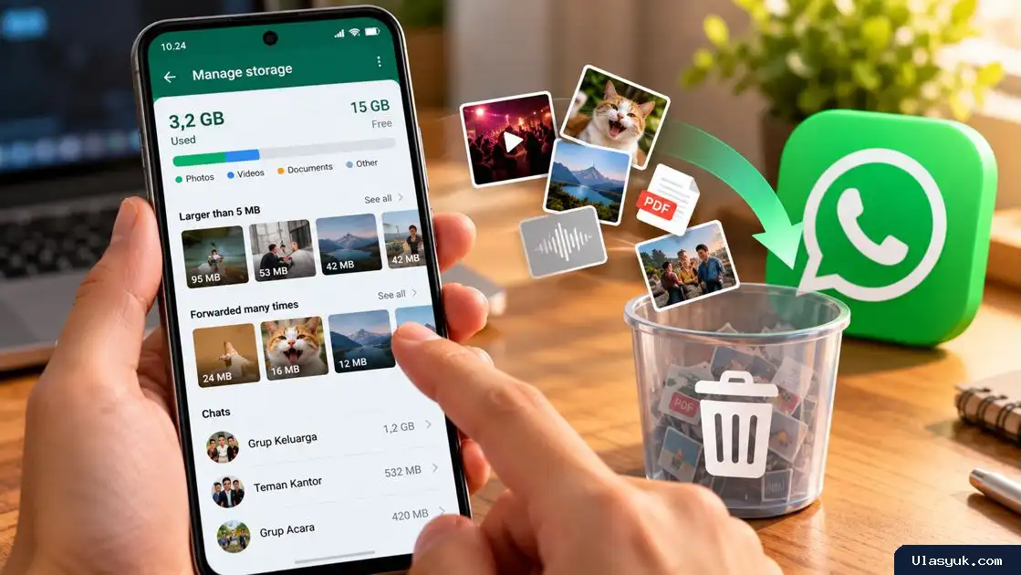 Cara Mengosongkan Memori WhatsApp Tanpa Menghapus Chat Penting