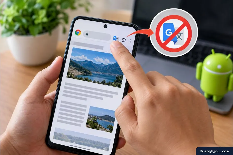 Cara Hidden dan Show Ikon Google Terjemahan di Chrome Android