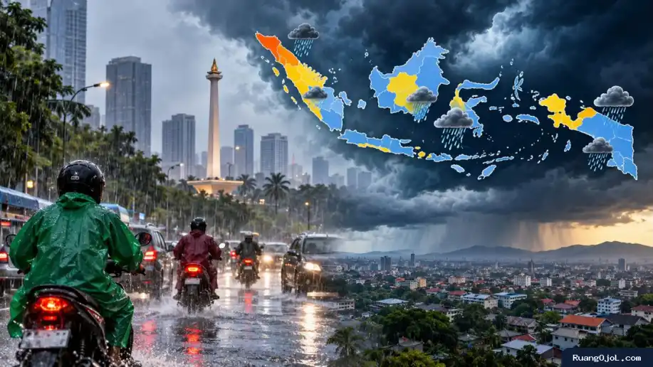 BMKG Peringatkan Hujan Lebat 18 Oktober 2026, Ini Daftar Wilayahnya