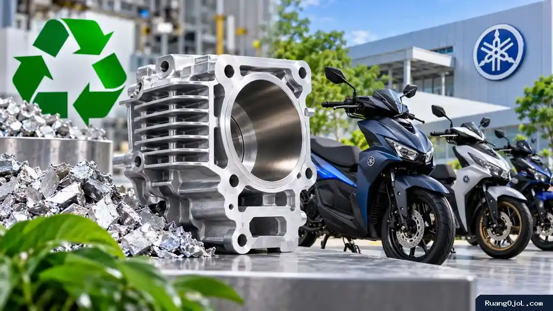 Yamaha Gunakan Aluminium Daur Ulang untuk Silinder DiASil, Indonesia Jadi Awal